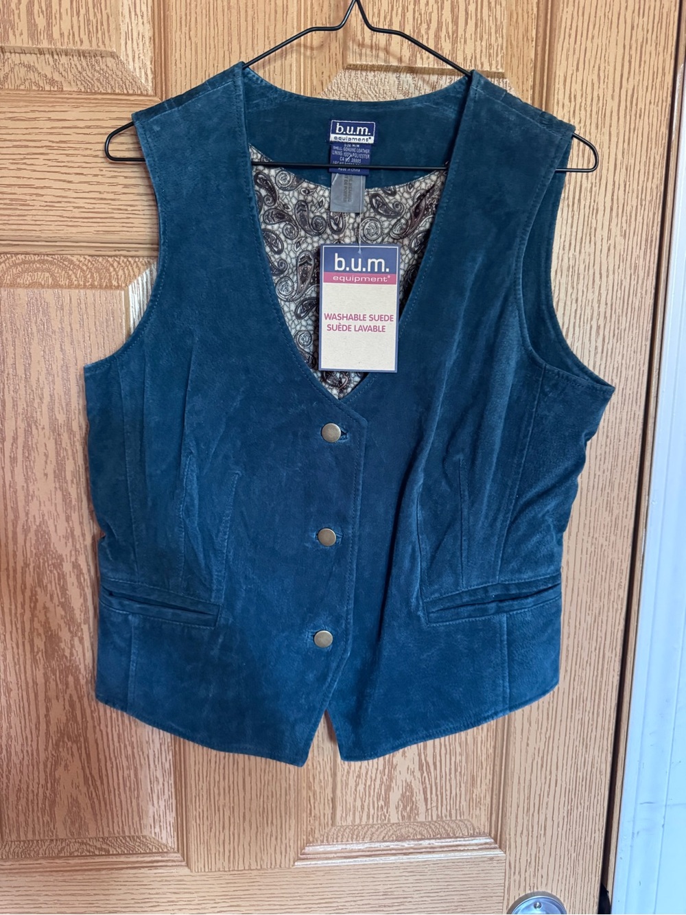Vintage Bum Equipment Suede Vest READ